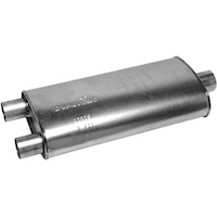 Dynomax Universal Super Turbo Muffler, 17776 Front_Angled_Left
