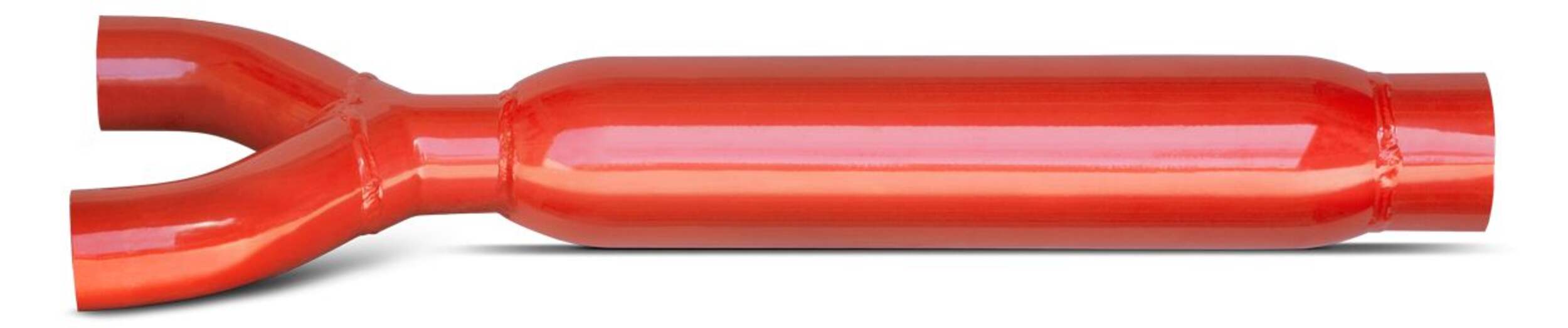 Silencieux universel Thrush Glasspack, centré/double, 24224 Front_Flat