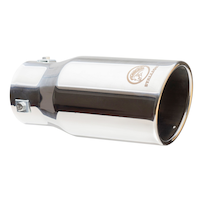 Stallion Polished Exhaust Tip, PMB-1011, 9-in Front_Three_Fourths_Angled_Right
