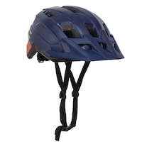 Raleigh Quest Adult Bike Helmet with Cooling Vents, Blue Front_Three_Fourths_Angled_Right