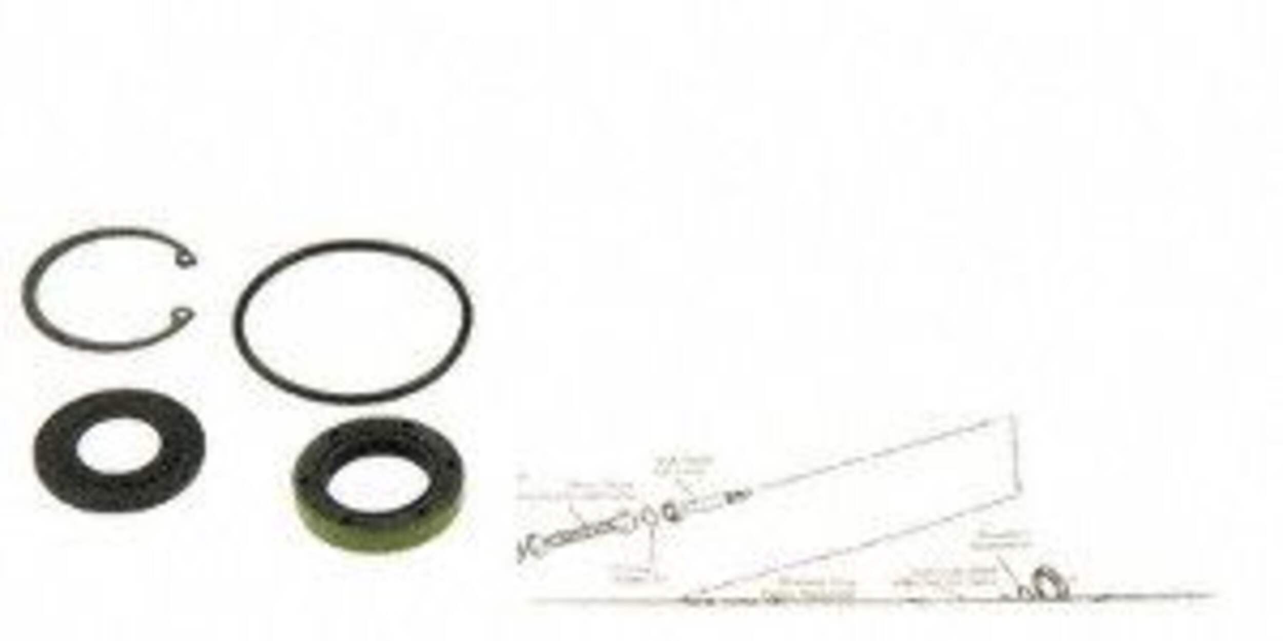 Edelmann Power Steering Gear Box Input Shaft Seal Repair Kit Overhead_Plunge