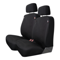 Dickies Heavy Duty Seat Cover Set, Black, 2-pk Front_Three_Fourths_Angled_Left