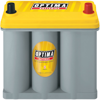 OPTIMA YELLOWTOP® 9073-167 Group Size 51R Dual Purpose AGM Battery, 450 CCA Front_Elevated