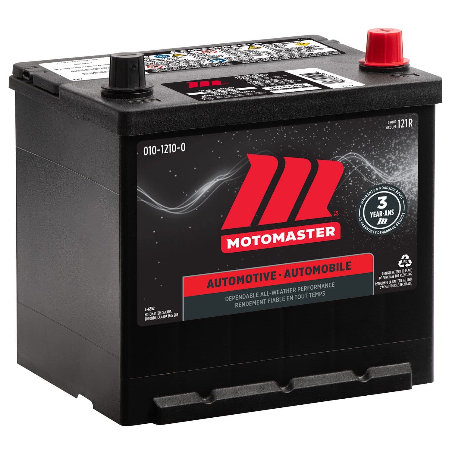 MOTOMASTER Group Size 121R Battery 550 CCA Canadian Tire