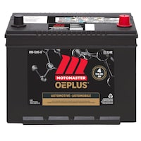 MOTOMASTER OEPLUS Group Size 124R Battery, 700 CCA Front_Elevated