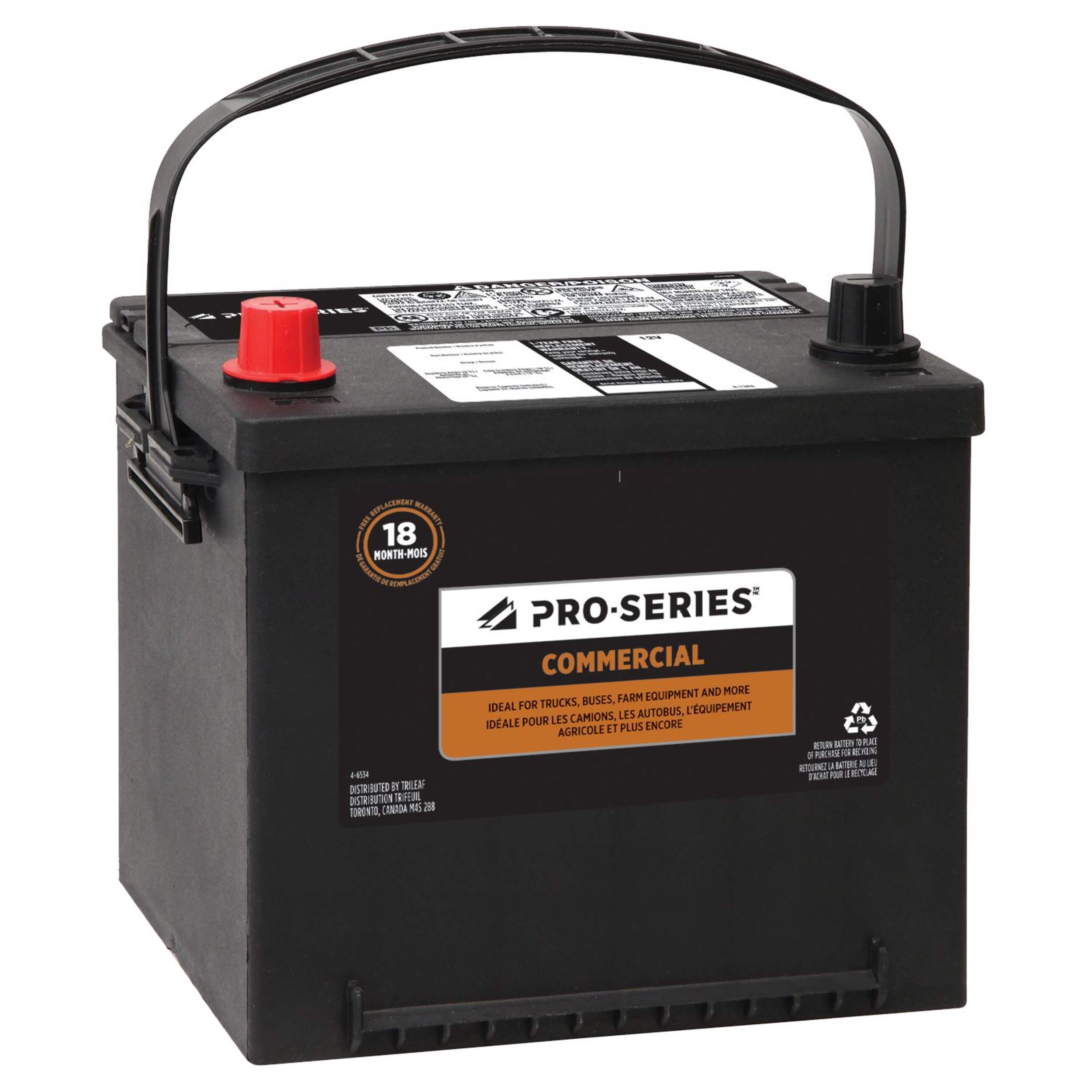 Batterie commerciale PRO-SERIES, groupe 26, 12 V, 450 ADF Front_Angled_Right