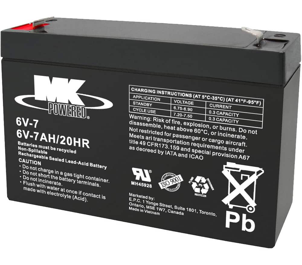 Magnavolt SLA6-12 6V 12Ah F1 Replacement Battery