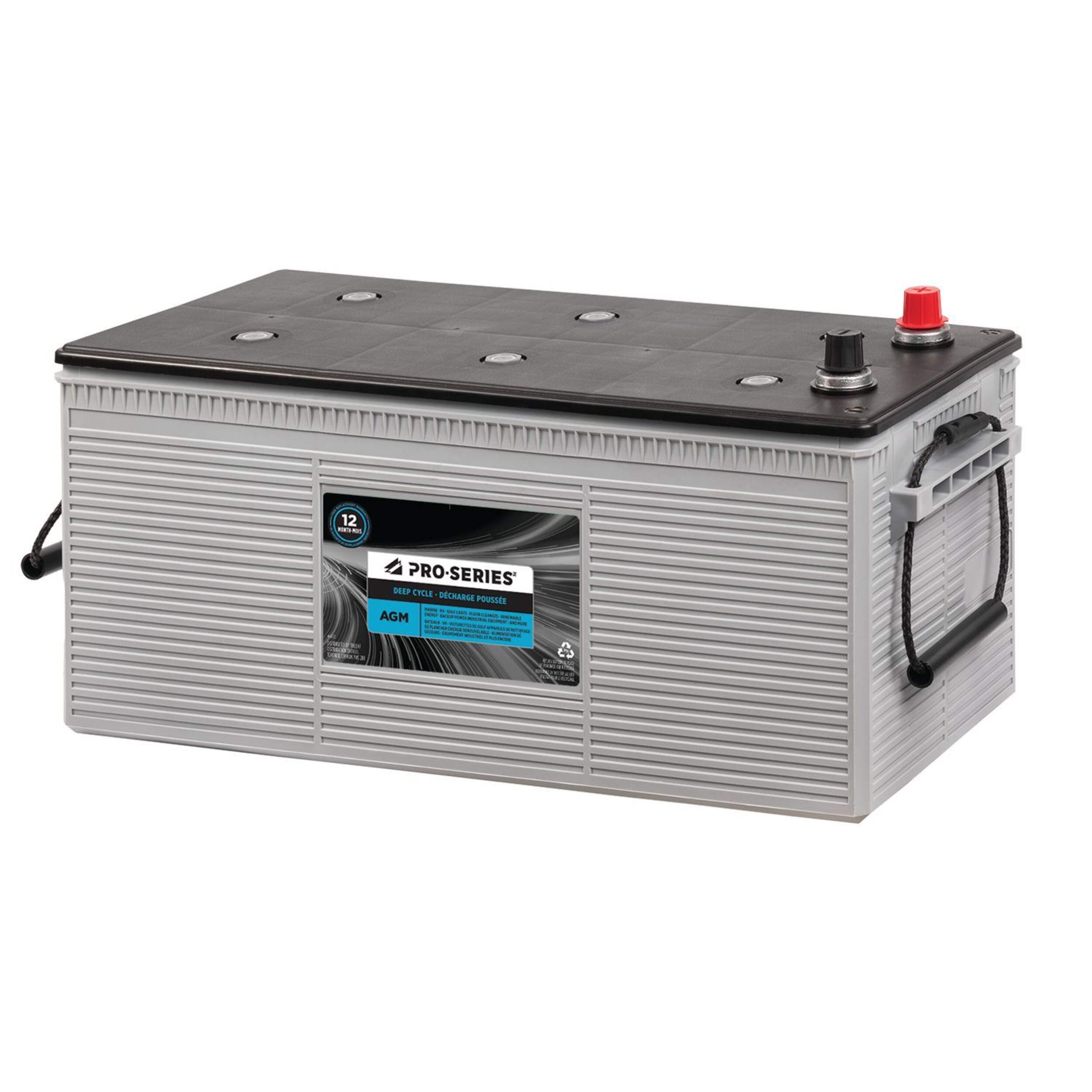 PRO-SERIES AGM Group Size 4D Battery Front_Angled_Left