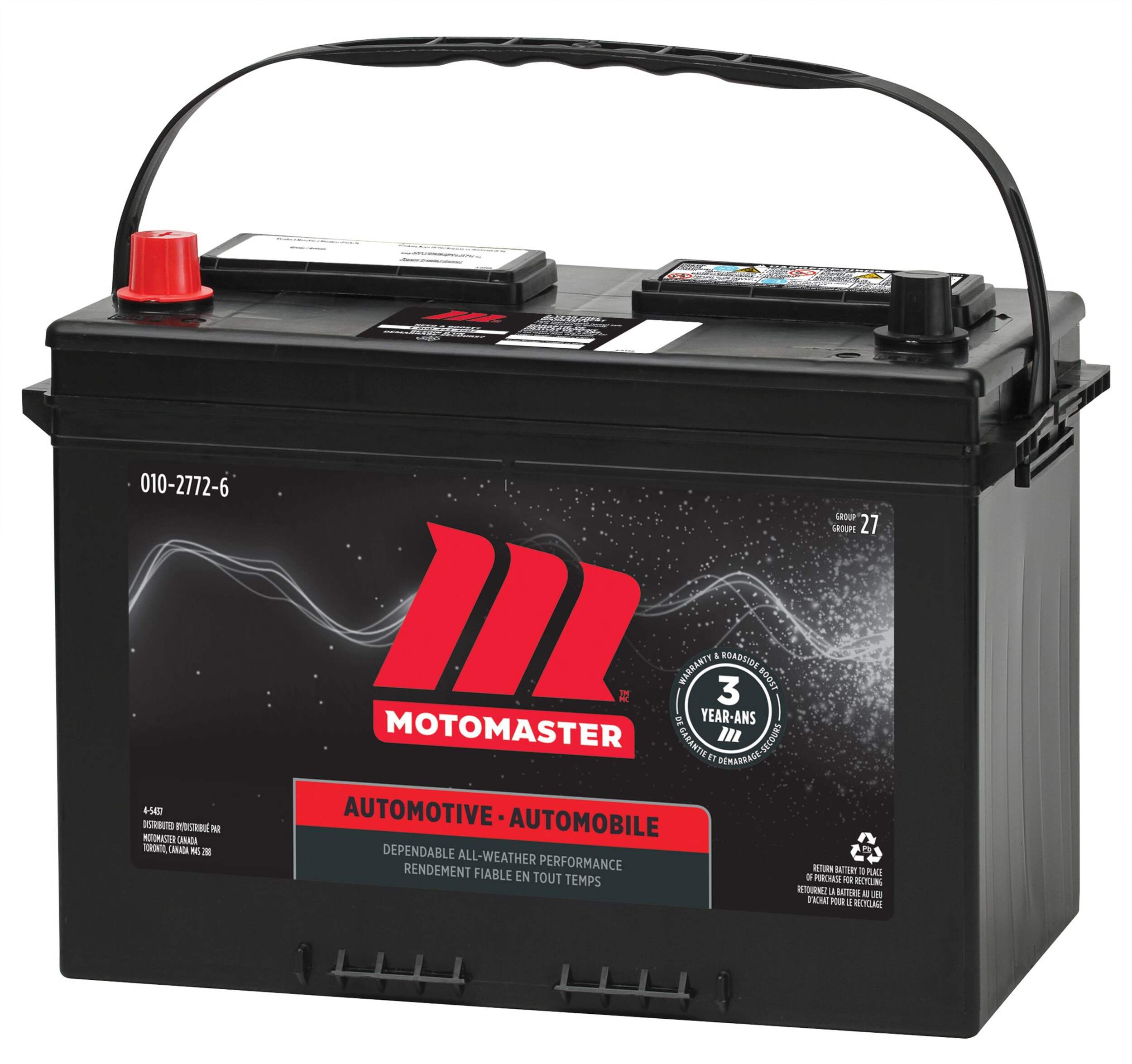 MOTOMASTER Group Size 27 Battery, 710 CCA Front_Angled_Left