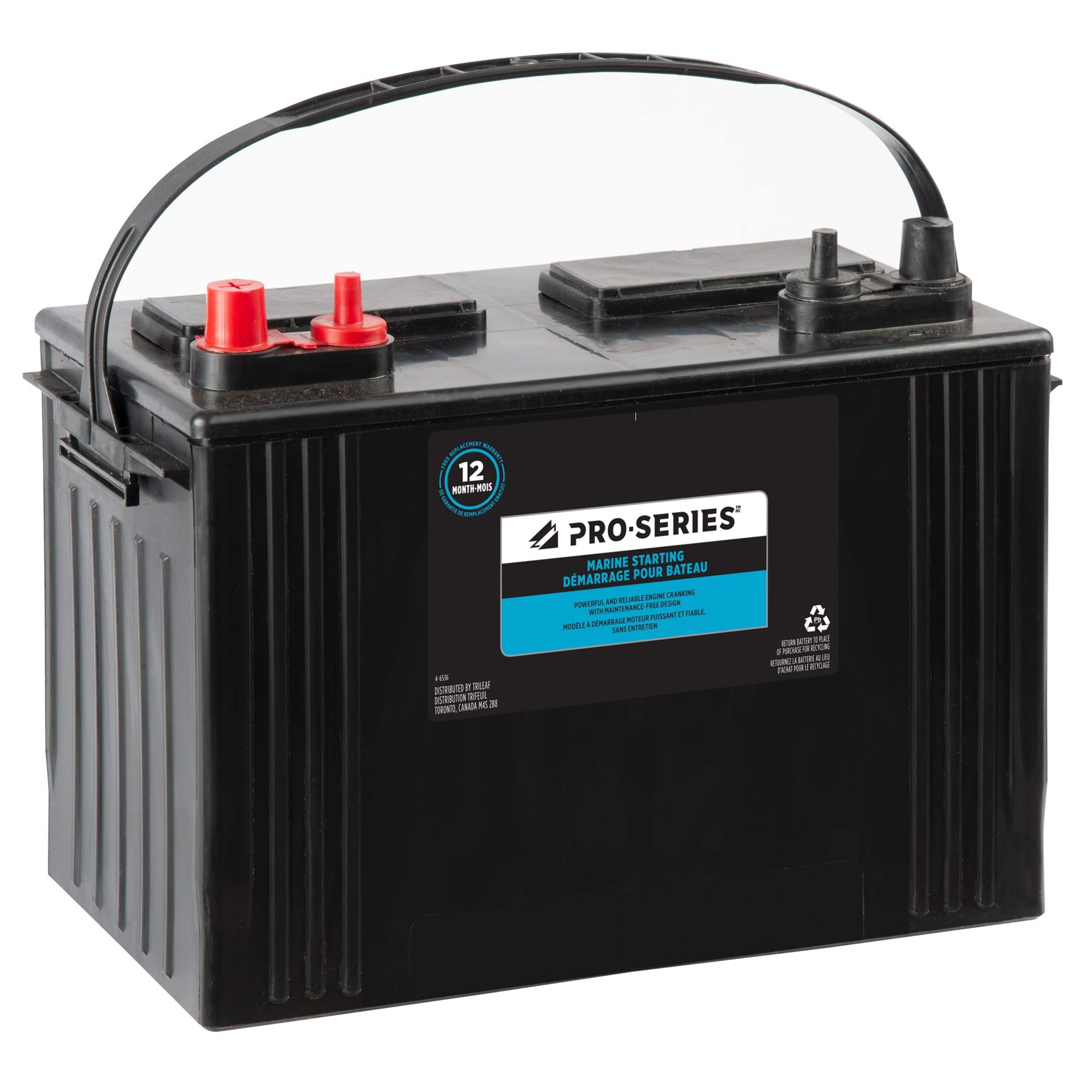 PRO-SERIES Group Size 27 Starting Battery, 1050 MCA Front_Three_Fourths_Angled_Right