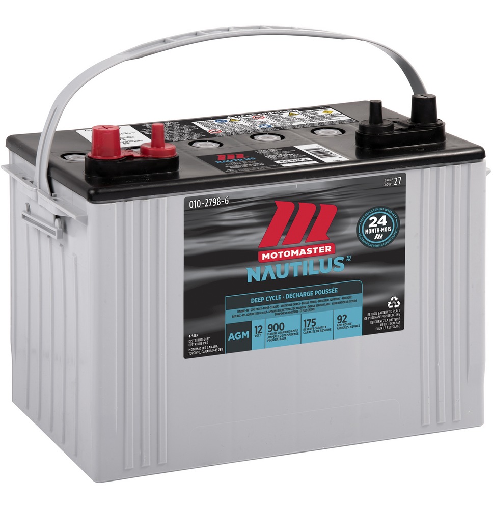 MOTOMASTER NAUTILUS AGM Group Size 27 Battery Canadian Tire