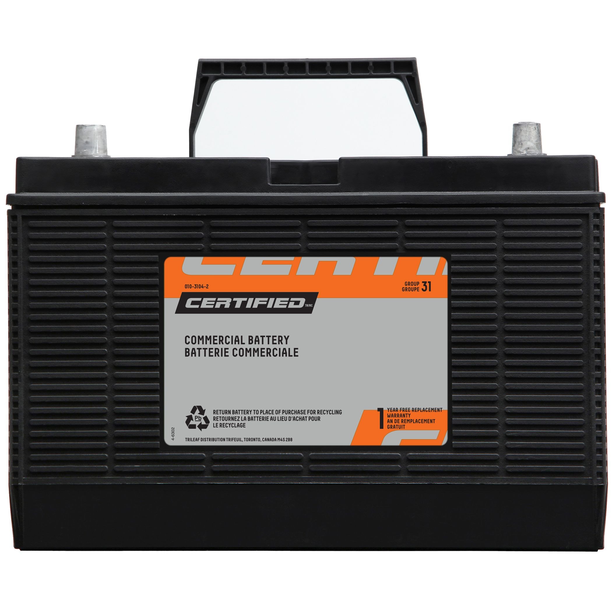 Certified Commercial Group Size 31A Battery Canadian Tire