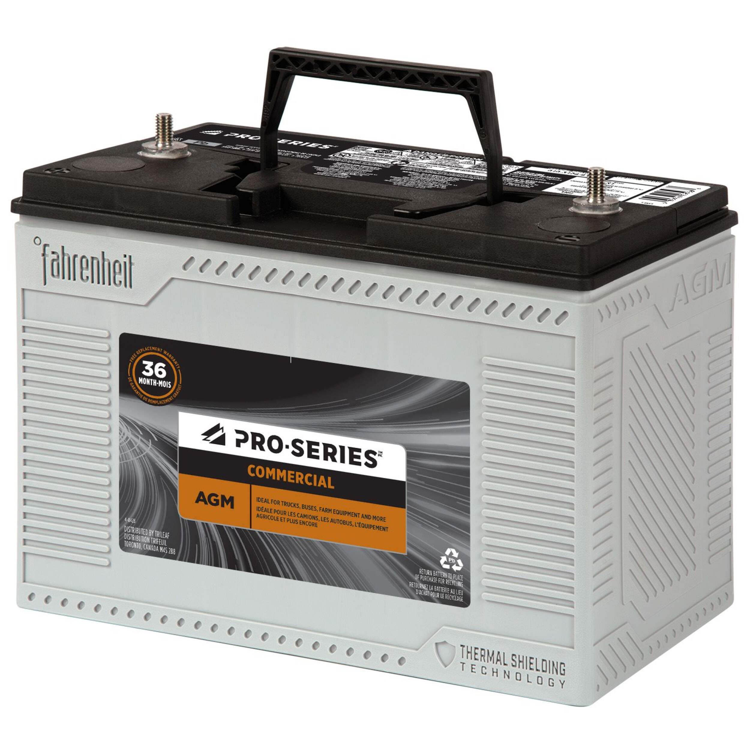 Batterie commerciale Pro-Series AGM, groupe 31S, 12 V, 925 ADF Front_Three_Fourths_Angled_Left
