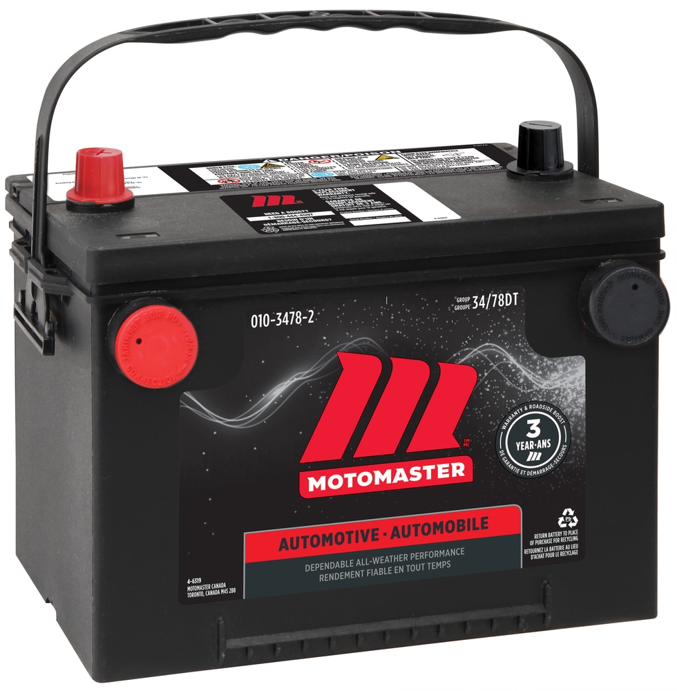 MOTOMASTER Group Size 34/78DT Battery, 800 CCA Canadian Tire