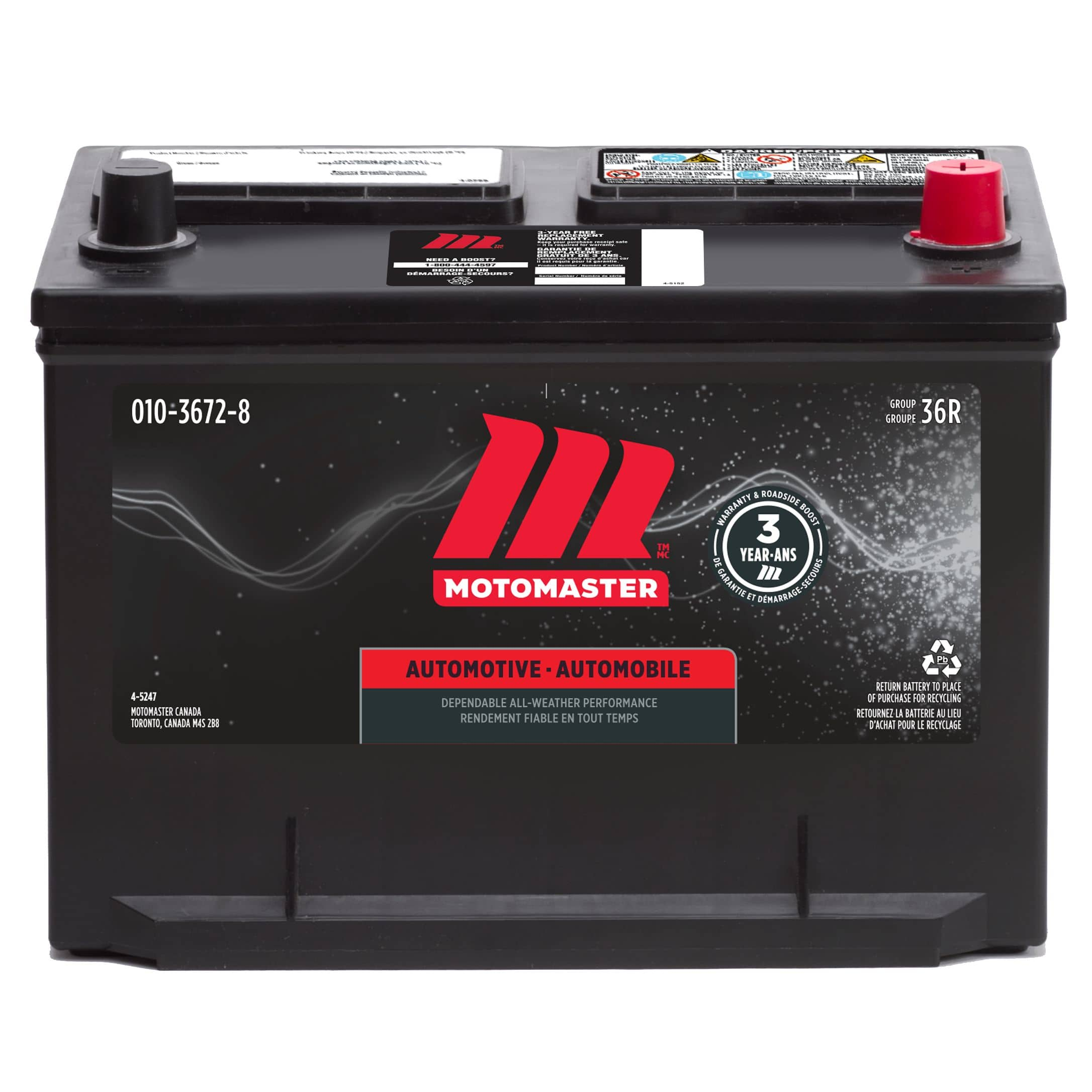 Motomaster Group Size 36r Battery 650 Cca Canadian Tire 7370