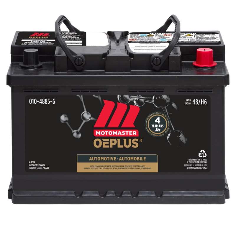 MOTOMASTER OEPLUS Group Size 48 (H6/L3) Battery, 730 CCA Canadian Tire
