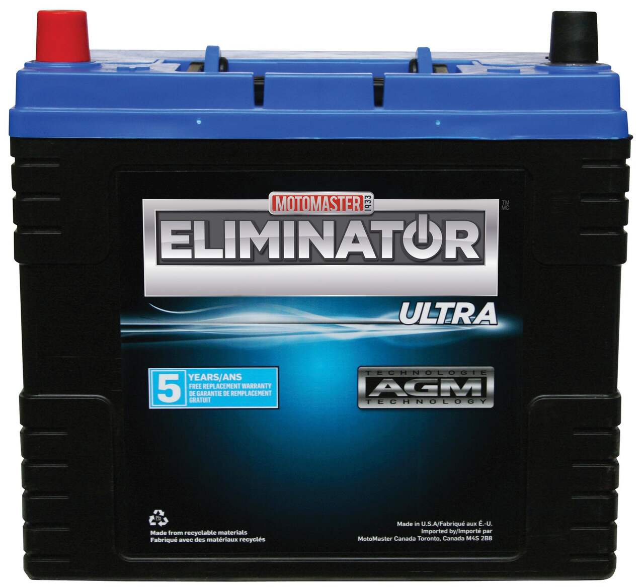 Batterie MotoMaster Eliminator AGM, groupe 34, 750 ADF