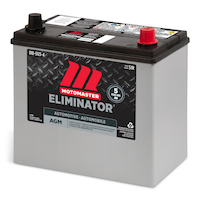 MOTOMASTER ELIMINATOR AGM Group Size 51R Battery, 500 CCA Front_Three_Fourths_Angled_Left