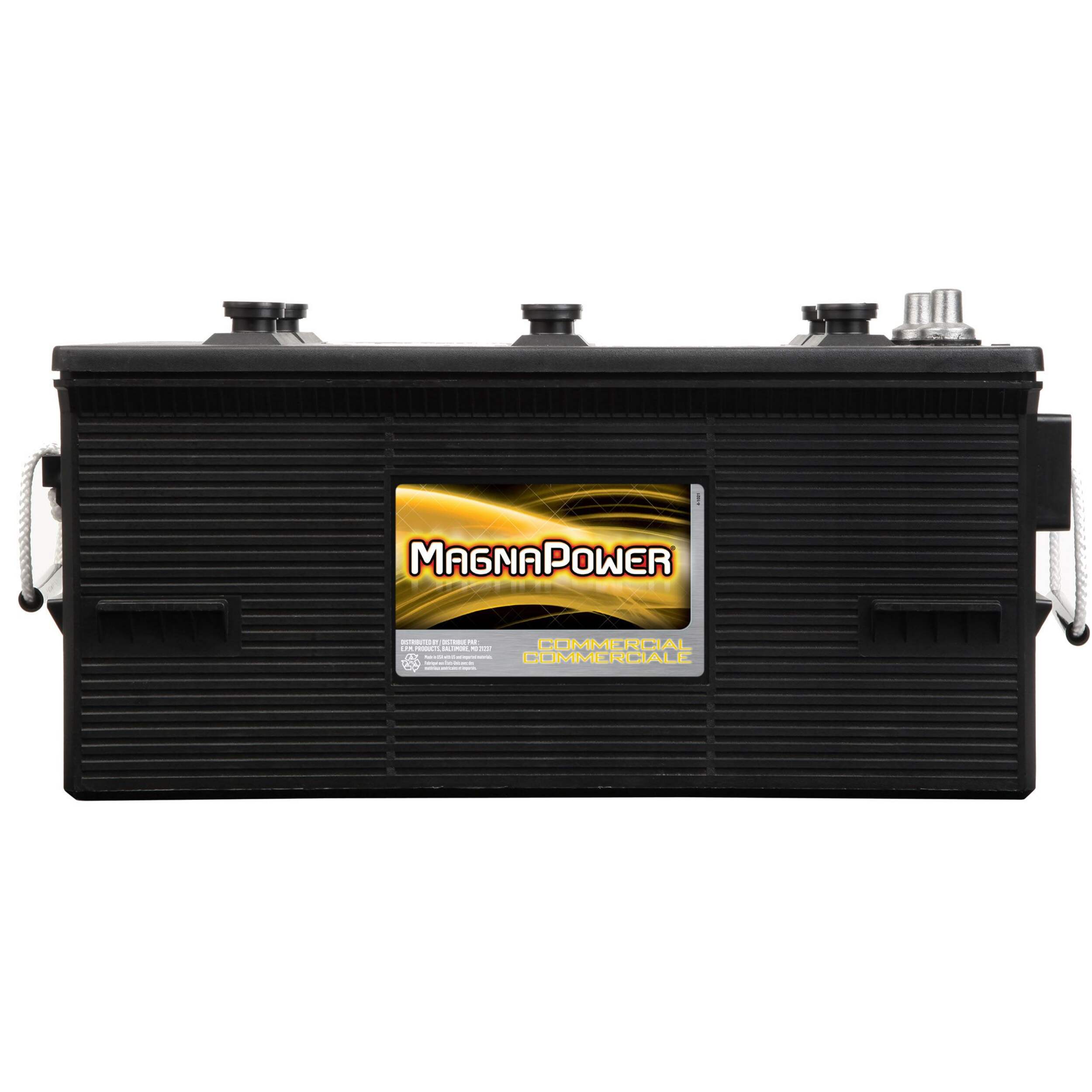MagnaPower Commercial Group Size 8D Battery, 1400 CCA Front_Flat