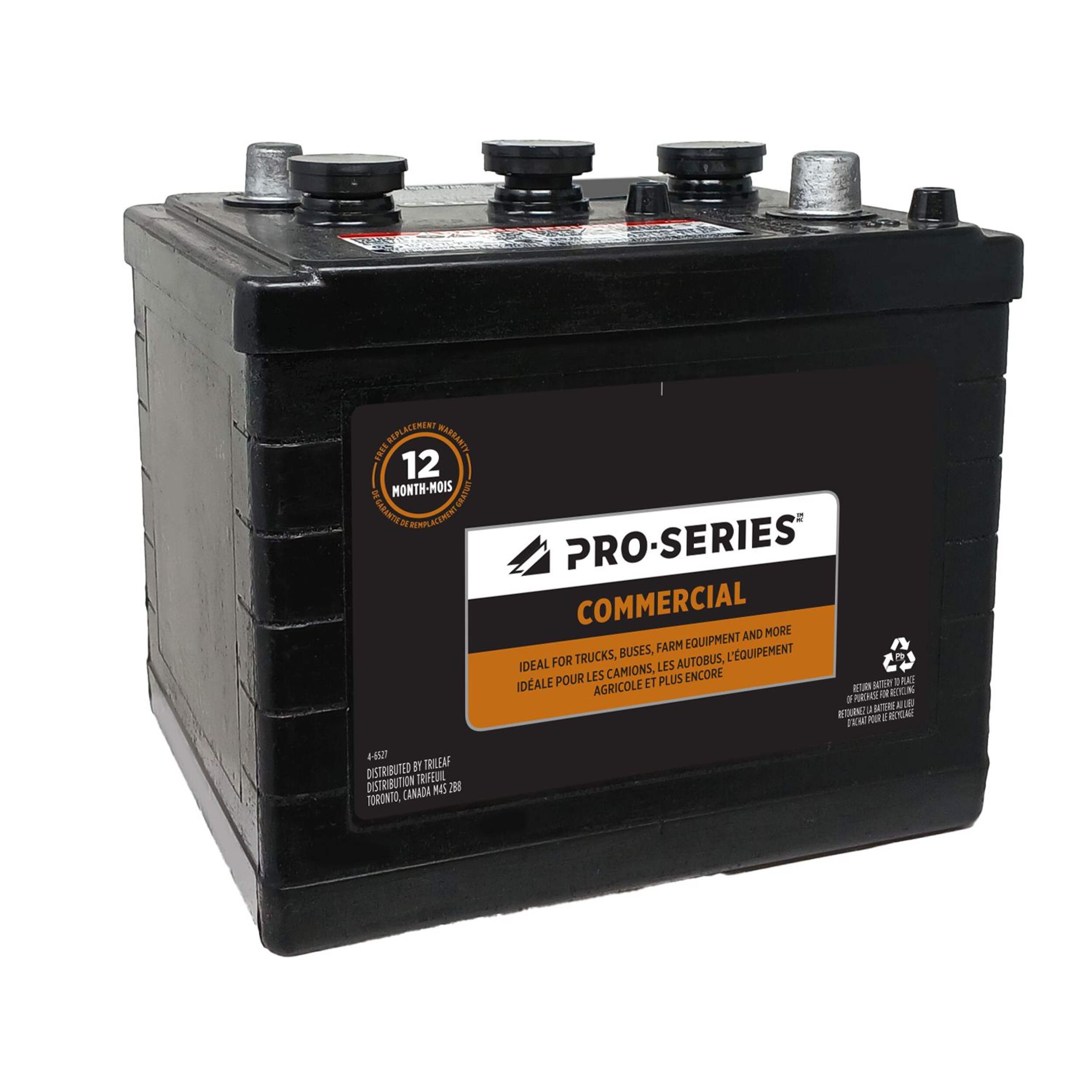 Batterie commerciale Pro-Series, groupe 19L, 6 V, 440 ADF Front_Angled_Right