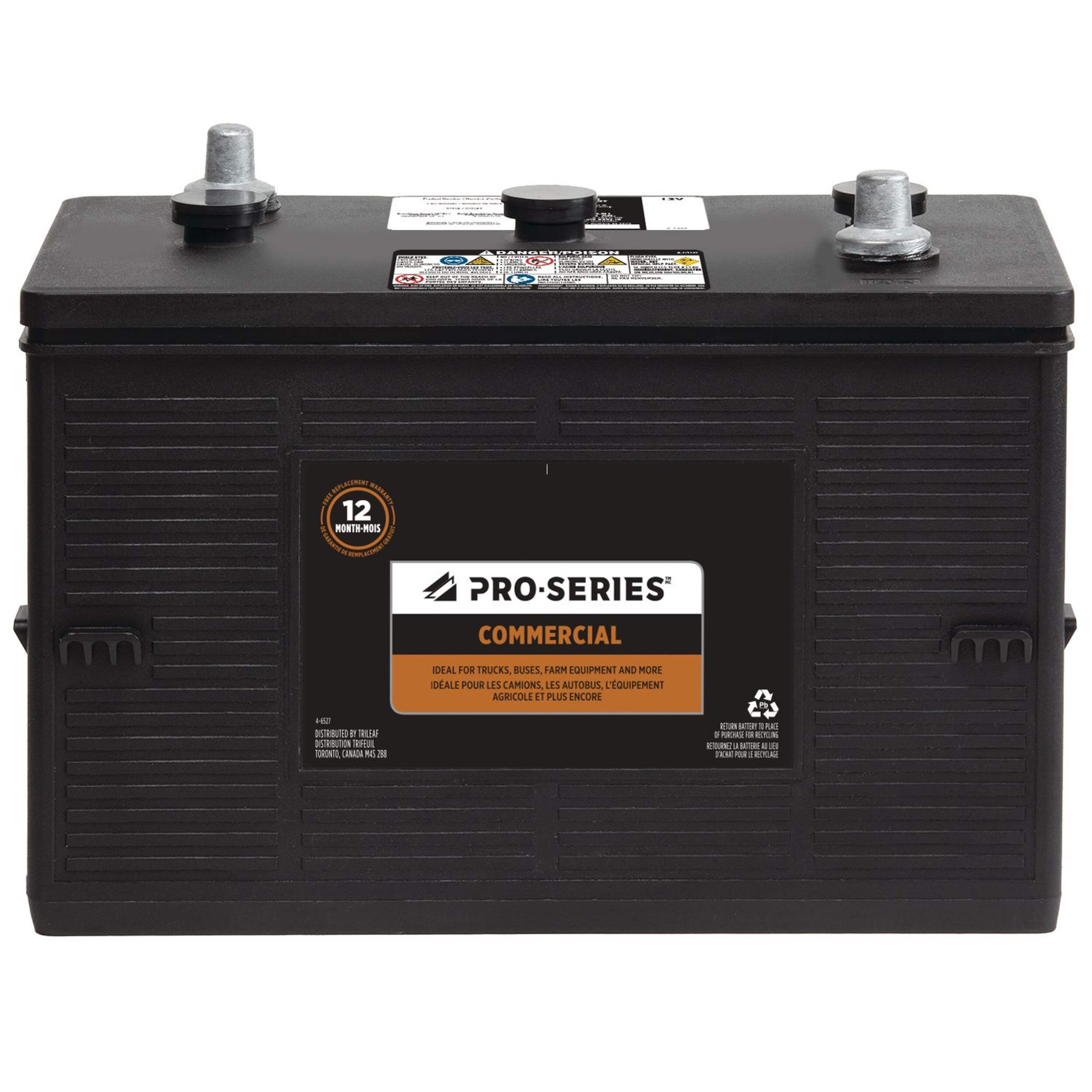 PRO-SERIES Commercial Group 5D 6-Volt Battery, 880 CCA Front_Elevated