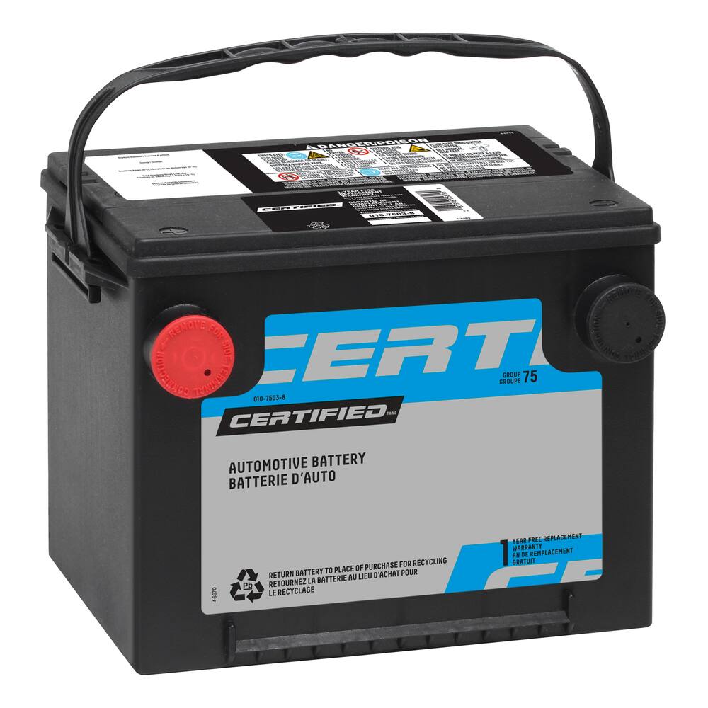 Certified Group Size 75 Battery, 575 CCA Canadian Tire
