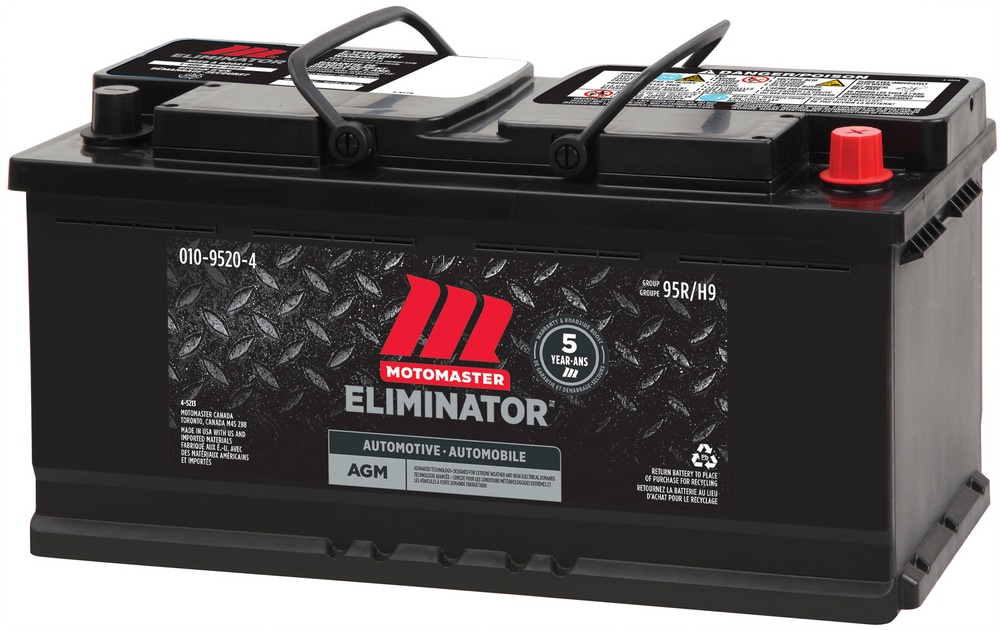 MOTOMASTER ELIMINATOR AGM Group Size 95R (H9/L6) Auto/Car/Truck Battery