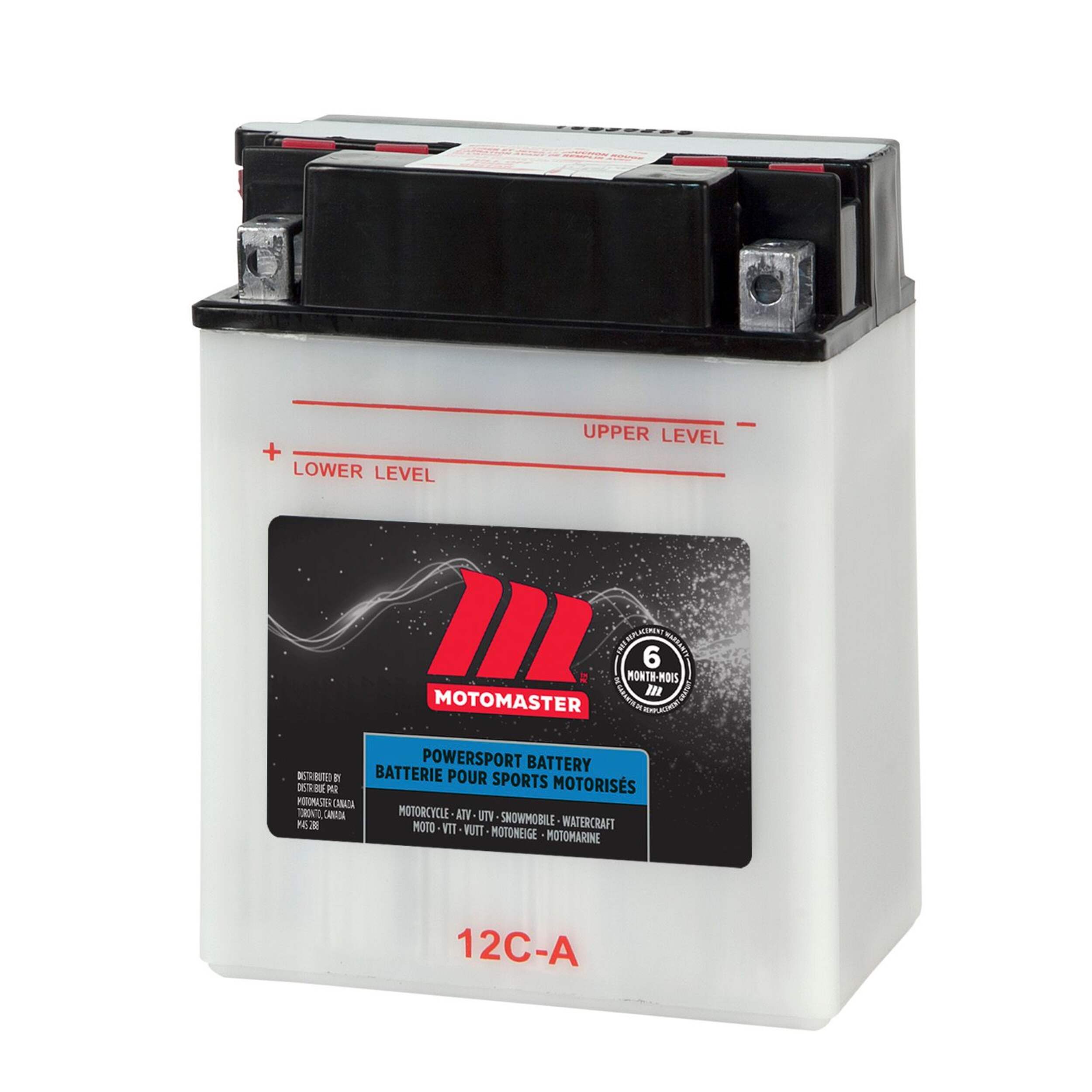 Batterie MOTOMASTER pour véhicules de sports motorisés, 12C-A Front_Angled_Left