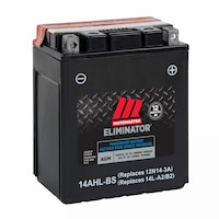 Batterie MOTOMASTER ELIMINATOR AGM pour véhicules de sports motorisés, 14HL-BS Front_Three_Fourths_Angled_Right