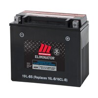 Batterie MOTOMASTER ELIMINATOR AGM pour véhicules de sports motorisés, 19L-BS Front_Three_Fourths_Angled_Left