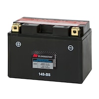 MOTOMASTER ELIMINATOR AGM Powersports Battery, 14S-BS Front_Three_Fourths_Angled_Left