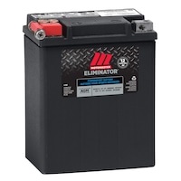 MOTOMASTER ELIMINATOR AGM Factory-Activated Powersports Battery, ETX15 Front_Three_Fourths_Angled_Right