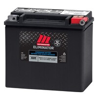 Batterie MotoMaster Eliminator AGM pour véhicule de sport motorisé, activée en usine, ETX16L Front_Three_Fourths_Angled_Left