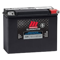 MOTOMASTER ELIMINATOR AGM Factory-Activated Powersports Battery, ETX18L Front_Angled_Right