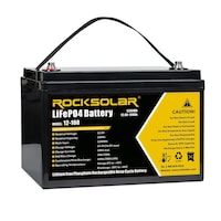 ROCKSOLAR 12V 100Ah Deep Cycle Lithium (LiFePO4) Battery