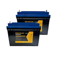 ROCKSOLAR Bluetooth 12V 100Ah Deep Cycle Lithium (LiFePO4) Battery