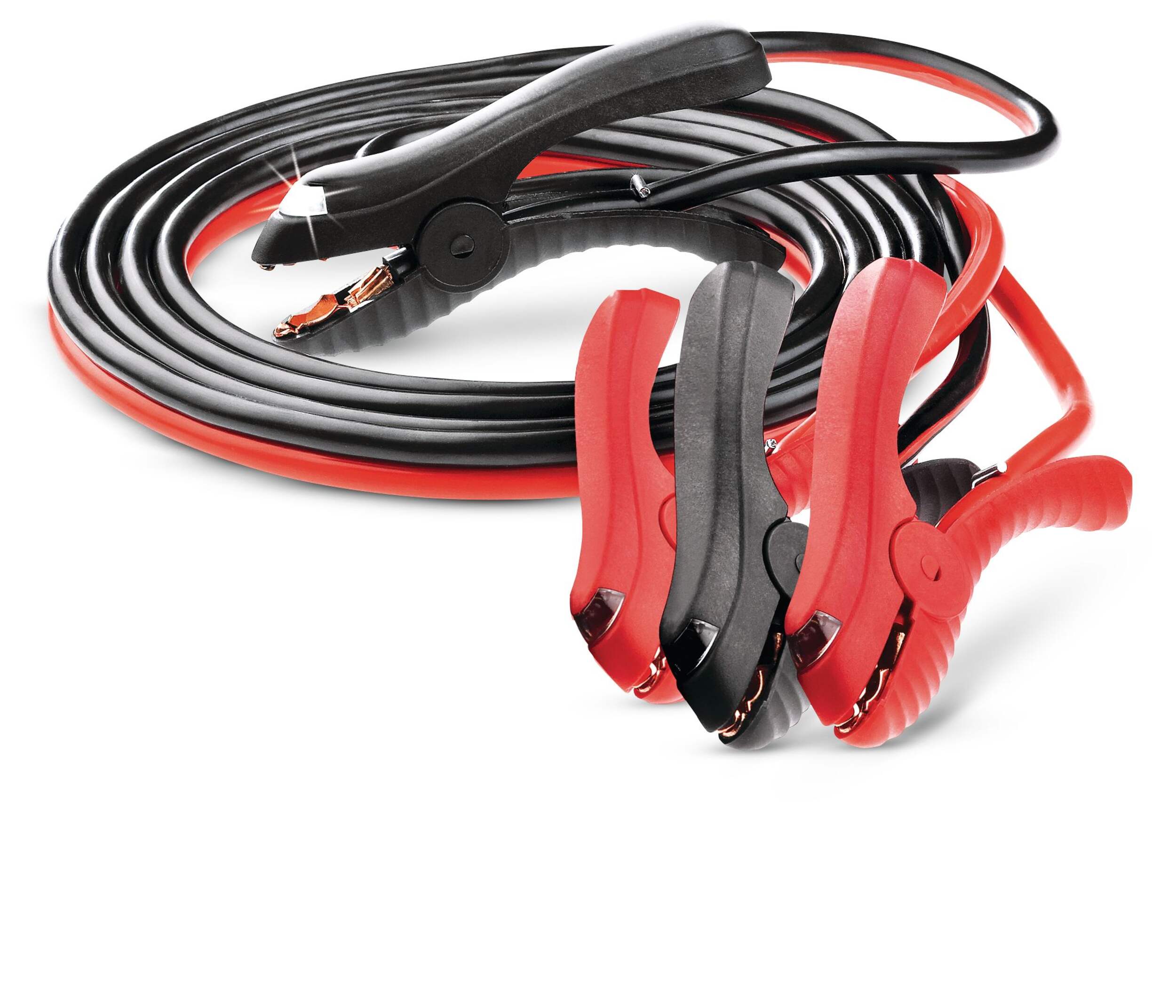 MotoMaster Eliminator LED Booster/Jumper Cables, 6-Gauge, 12-ft Front_Elevated