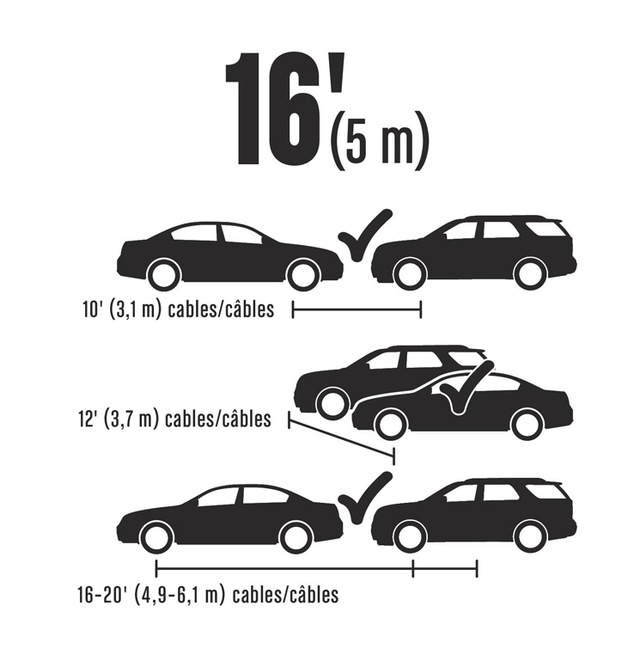 MotoMaster MediumDuty Booster/Jumper Cables, 4Gauge, 16ft Canadian