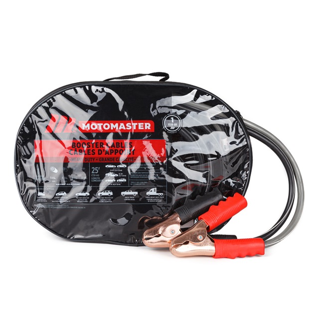 MotoMaster HeavyDuty Booster/Jumper Cables, 1Gauge, 25ft Canadian Tire