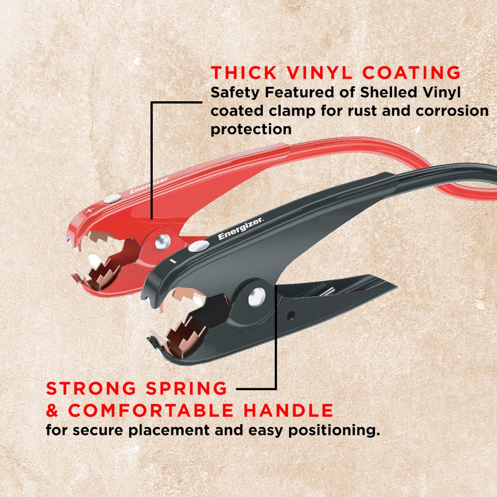 Energizer Booster/Jumper Cables with QuickConnect Plug, 1Gauge, 30ft