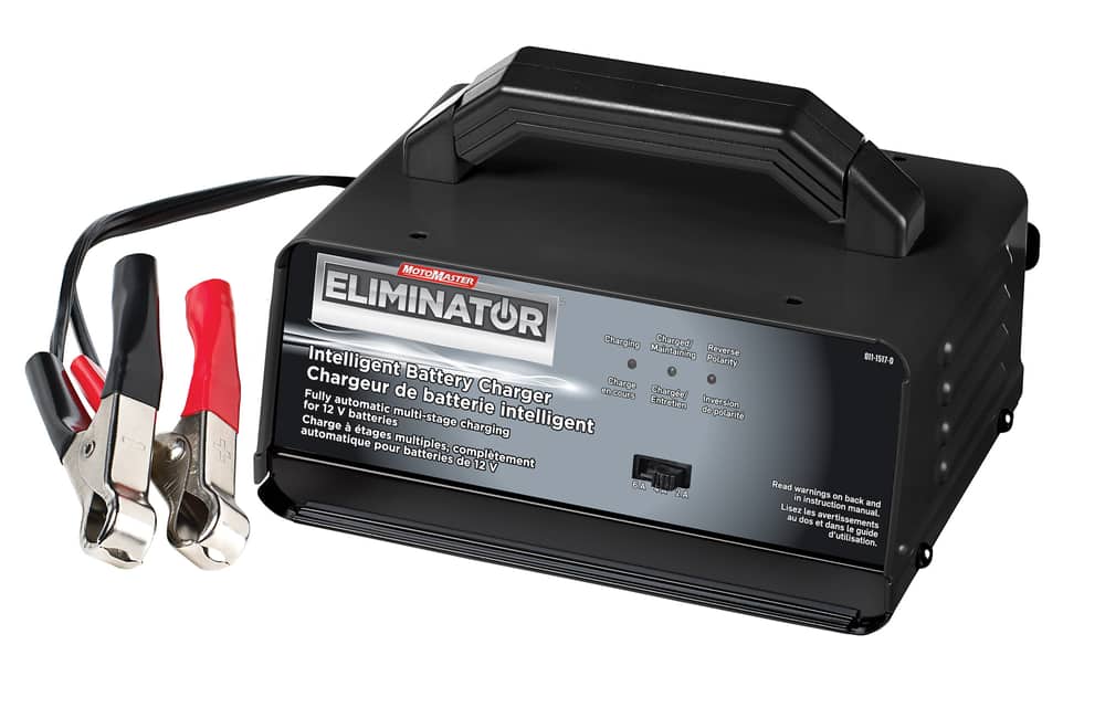 pear Truce Immunity MotoMaster Eliminator Intelligent Battery Charger, 6/4/2A | Canadian Tire