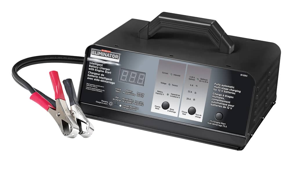 MotoMaster Intelligent Battery Charger, 75/25/12/4A