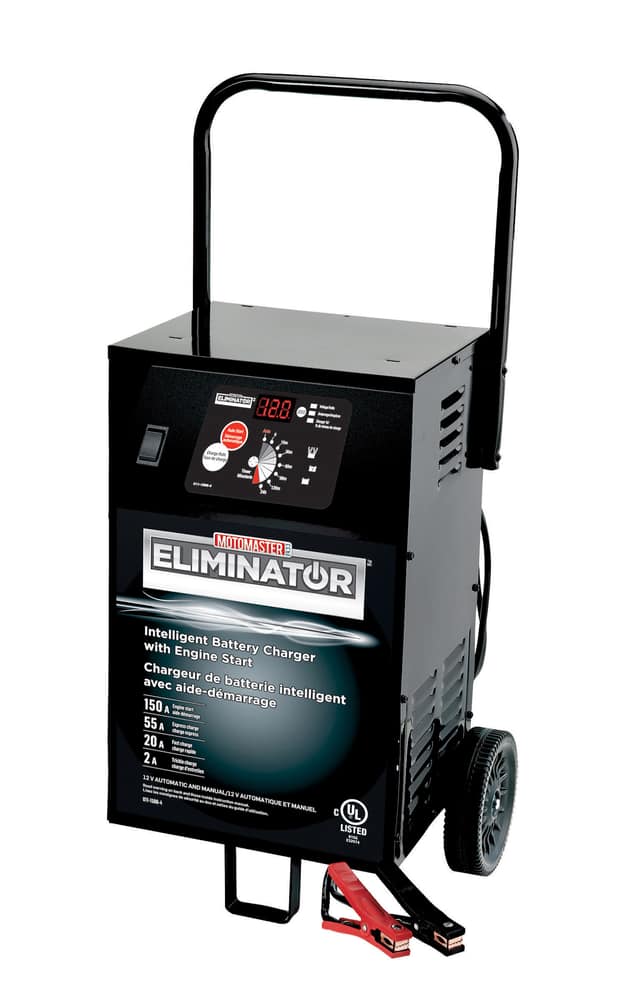 MotoMaster Eliminator Wheeled Battery Charger, 55/20/2A with 150A ...