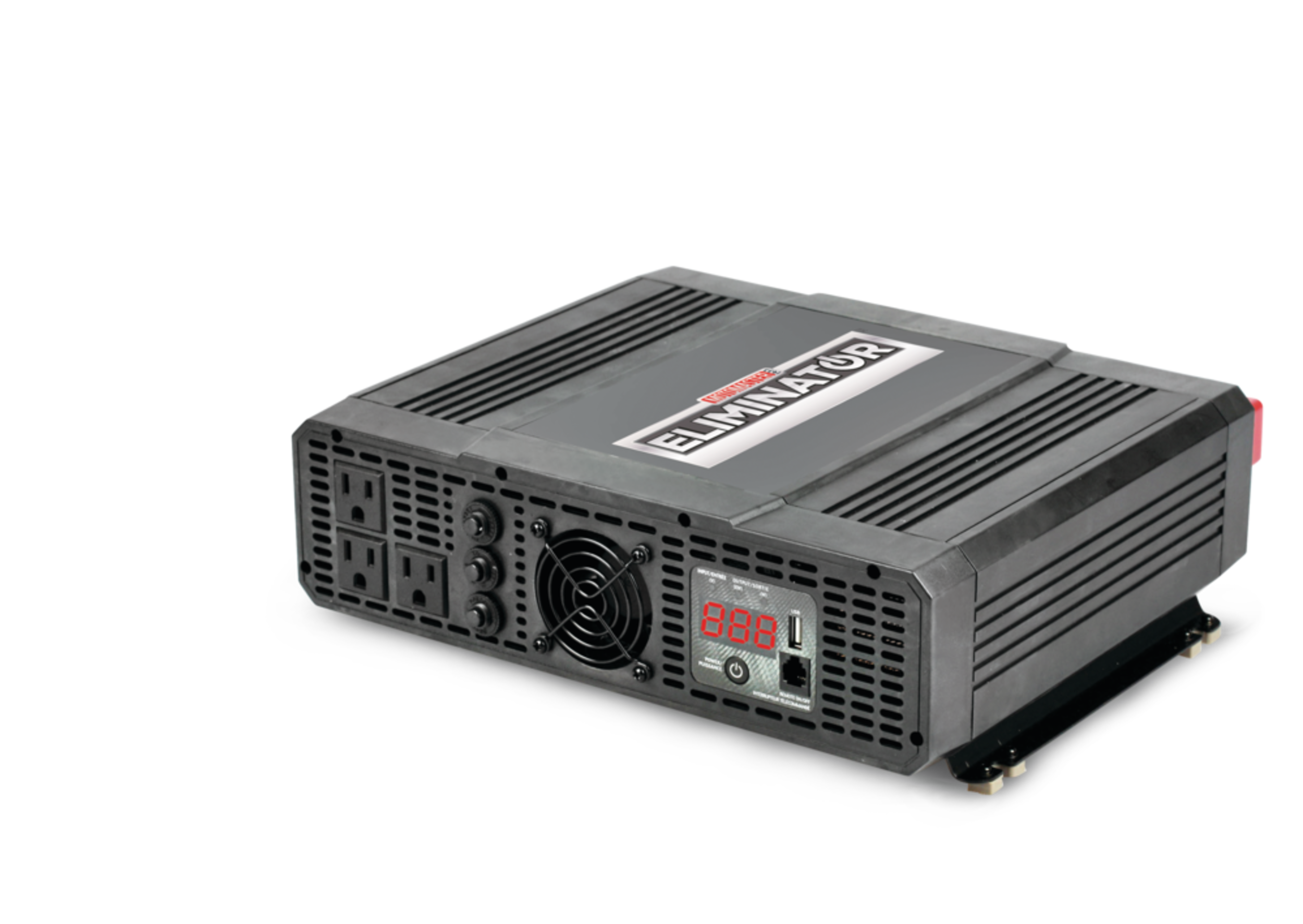 MotoMaster Eliminator Power Inverter, 3000W, Includes Wired Remote Front_Angled_Right