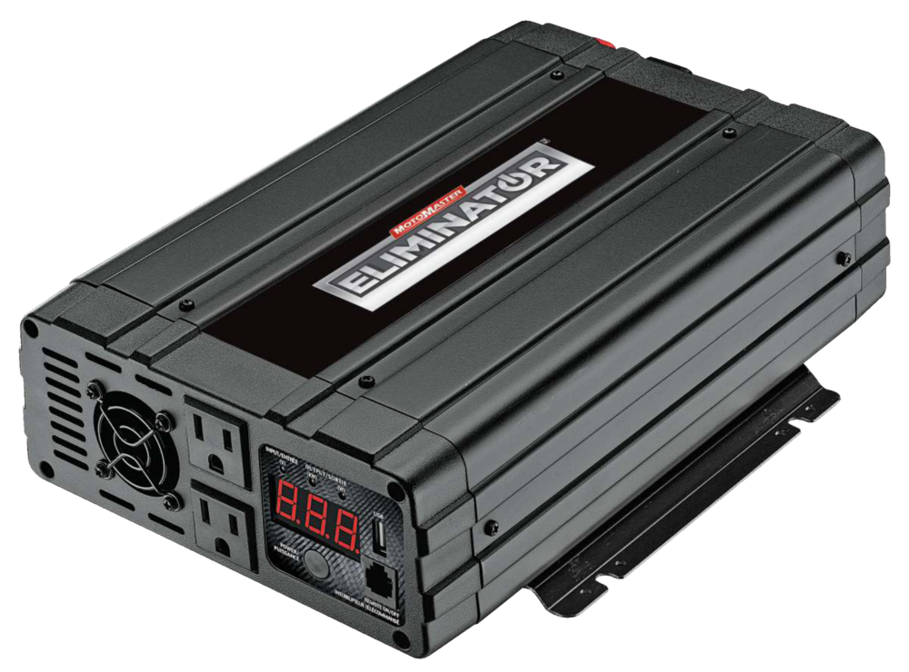 MotoMaster 750W Power Inverter with LCD Screen, Grey