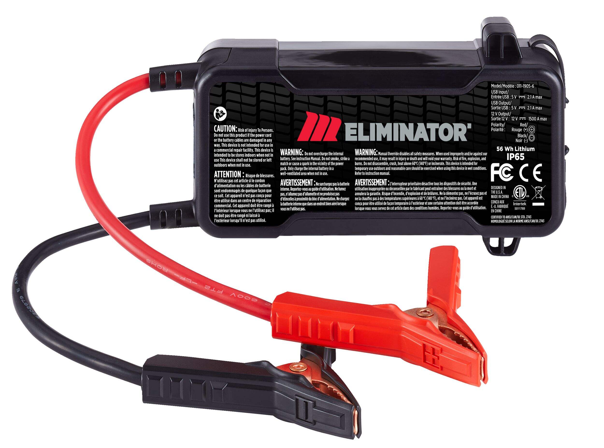 MotoMaster Eliminator Booster Pack/Jump Starter & USB Power Bank