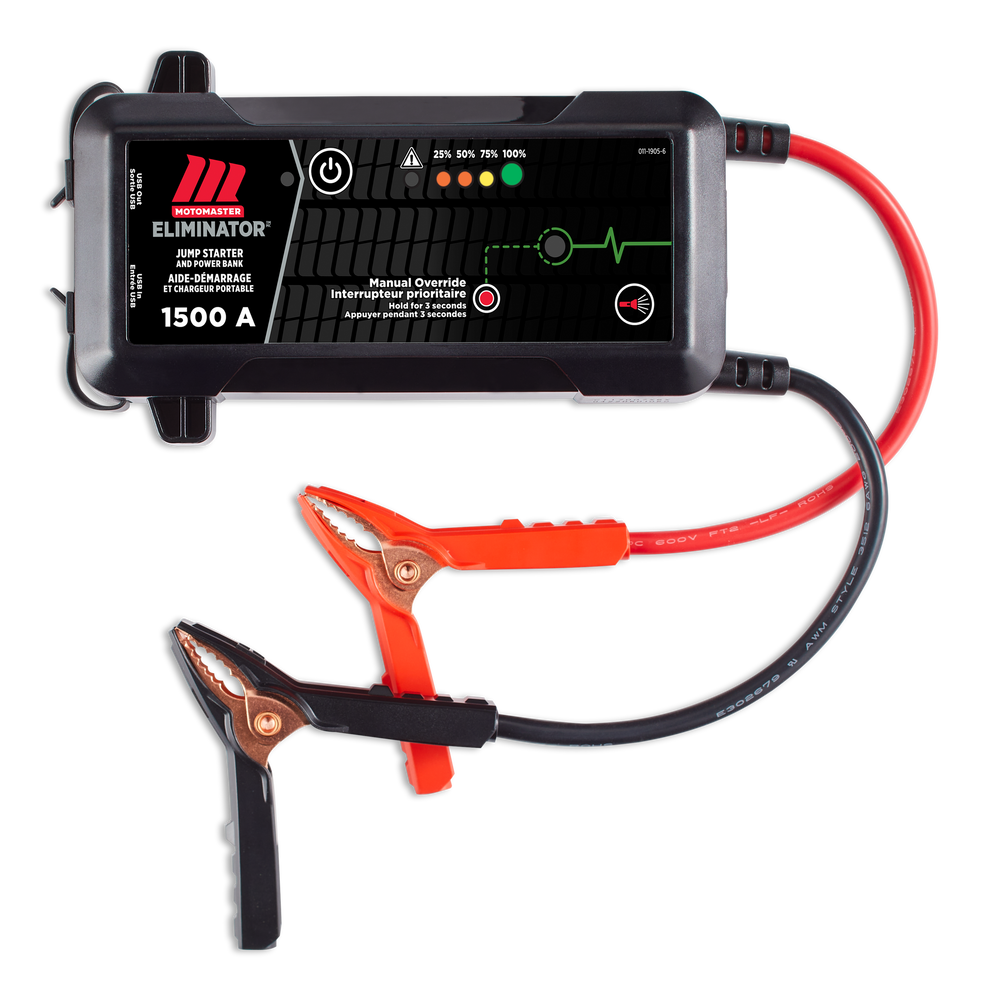 MotoMaster Eliminator Booster Pack/Jump Starter & USB Power Bank