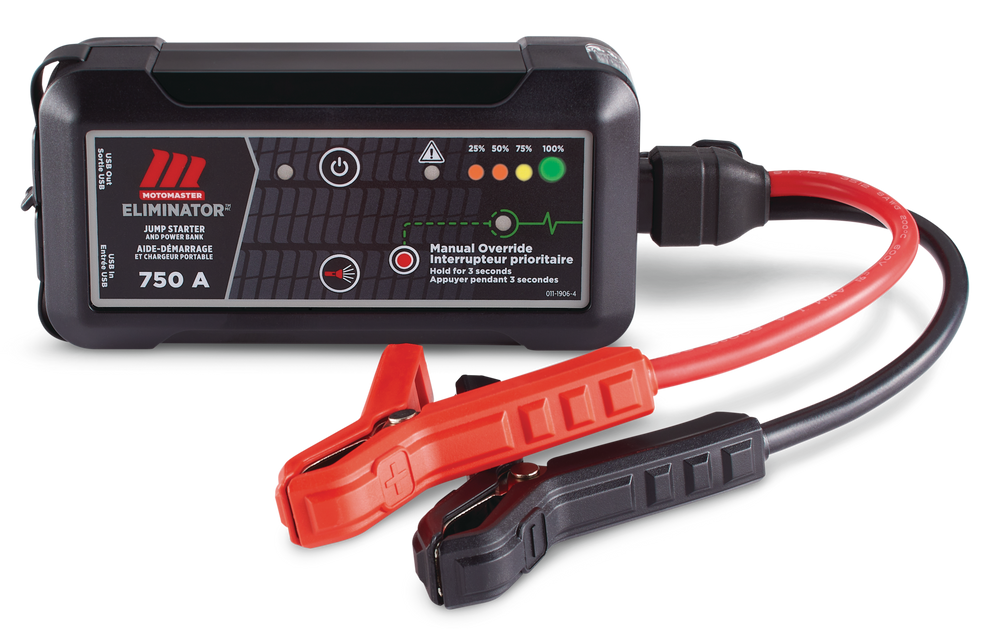 MotoMaster Eliminator Booster Pack/Jump Starter & USB Power Bank