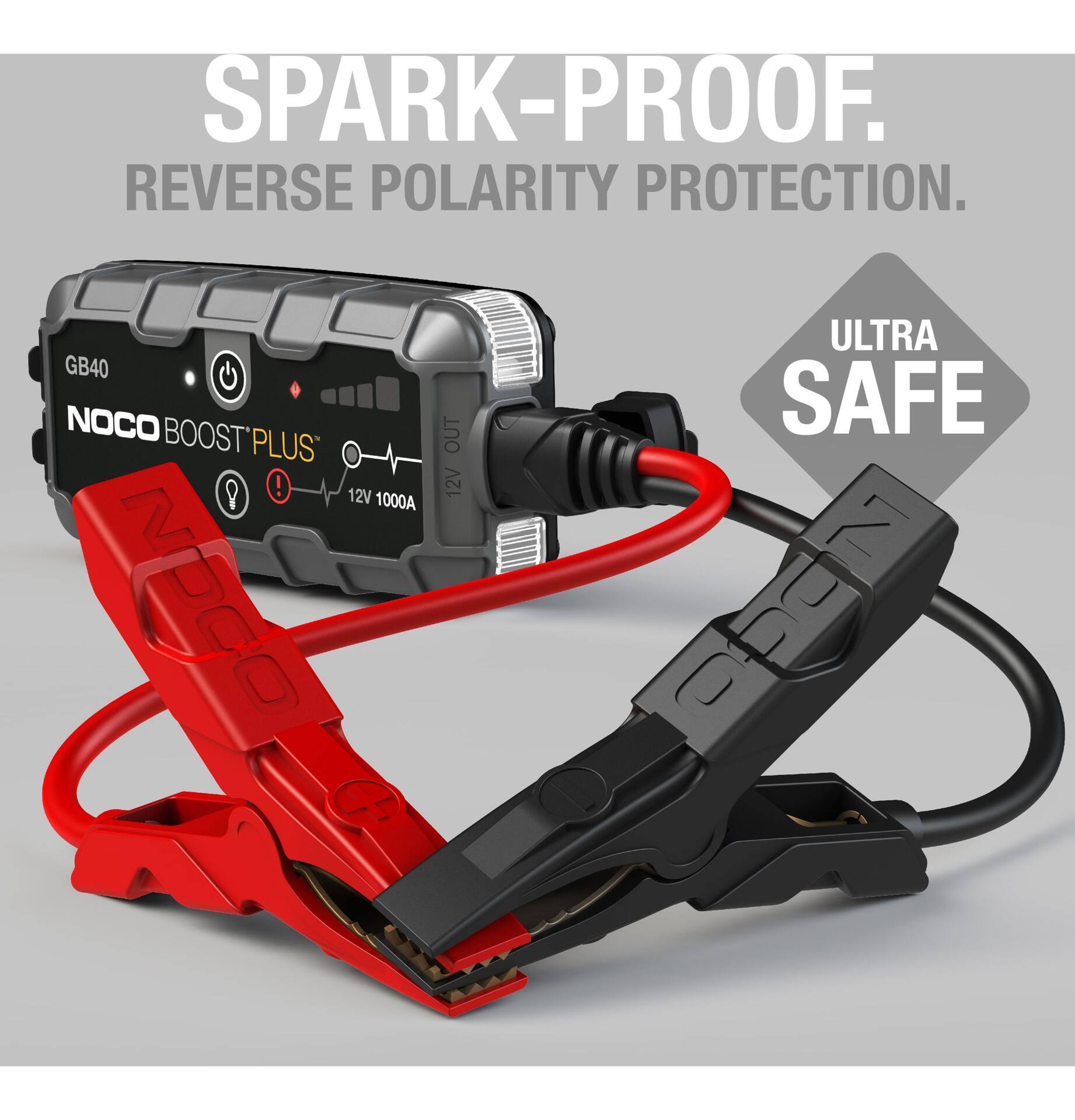 NOCO GB40 Boost Plus Booster Pack/Jump Starter, 1000-Amp