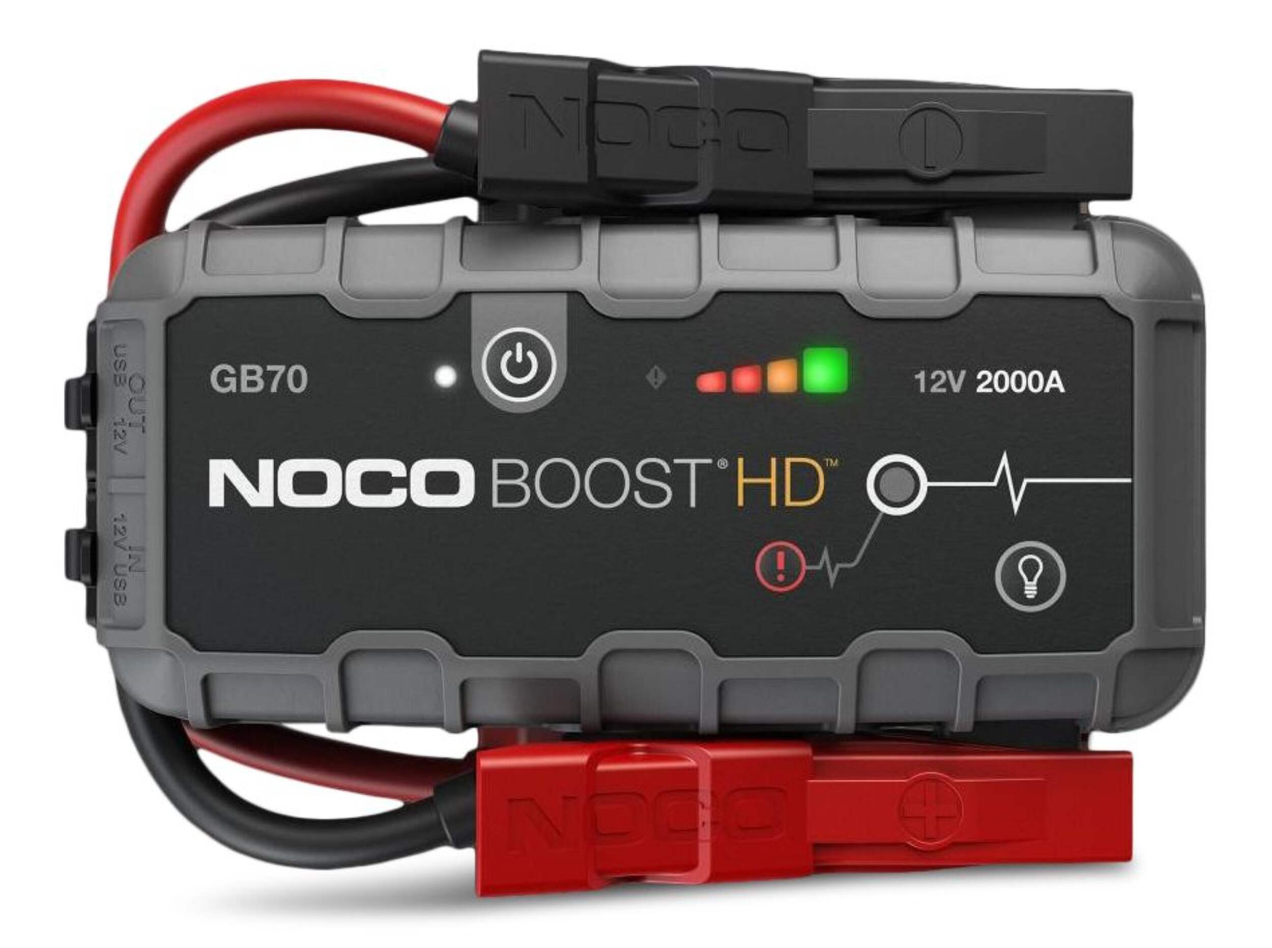 NOCO GB70 Boost HD Booster Pack/Jump Starter, 2000-Amp, 12V Front_Flat